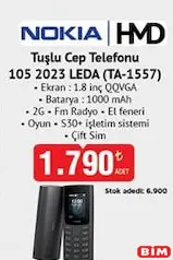 NOKİA TUŞLU CEP TELEFONU fiyat ve kampanya bilgisi